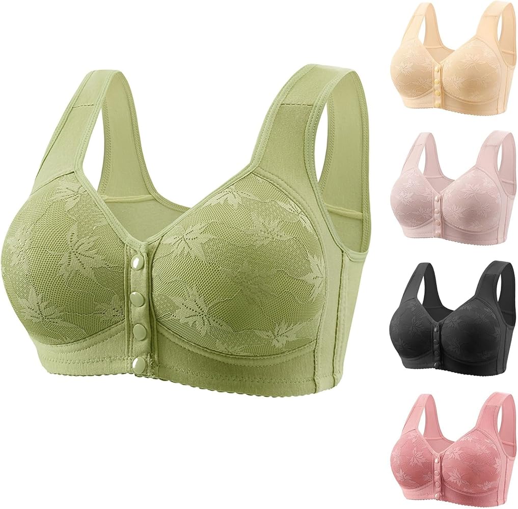 Women Casual Button Down Breathable Top Bra (china vip cotton bra)